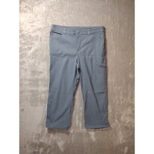 Eddie Bauer Pants Womens 8 WR Tech Capri Gray Outdoor Hiking Trail Gorpcore